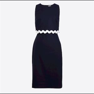 J.Crew Rickrack Trim Dress